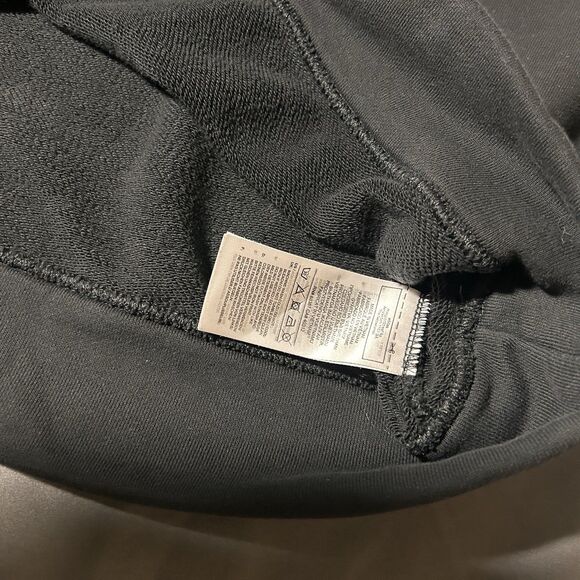 Adidas Originals Trefoil Crop Hoodie Black Red Blue Stripe Trim Women’s Size M - Picture 4 of 7